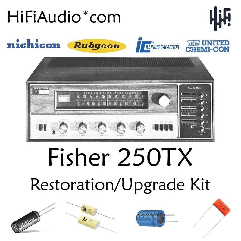 Fisher 250TX receiver restoration recap repair upgrade rebuild kit capacitor
