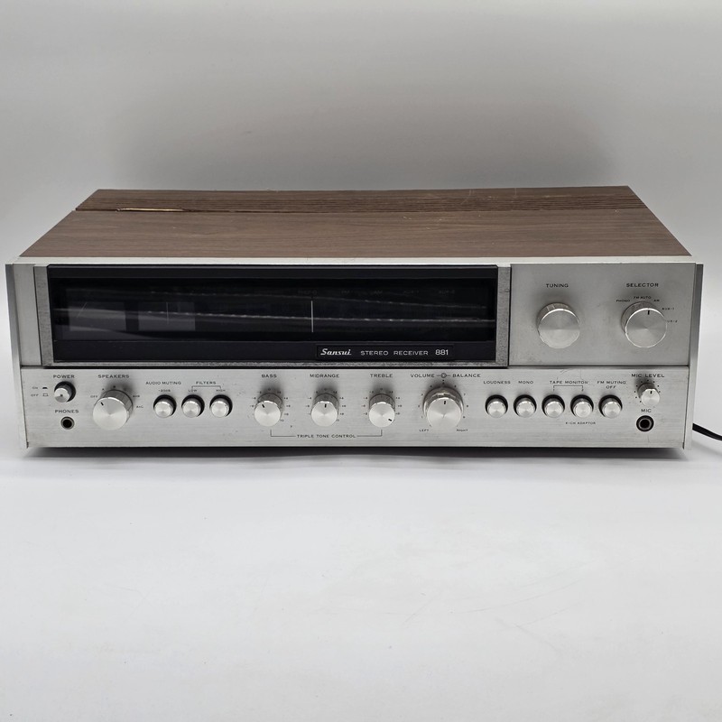 SANSUI 881 Vintage STEREO RECEIVER MODEL 881 PARTS/REPAIR gallery