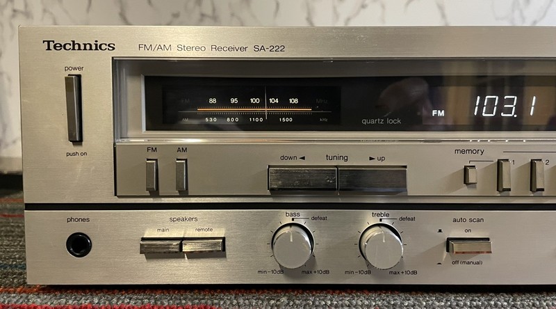 Vintage Technics SA-222 Stereo Receiver Works- 1 Issue FM Mono Only gallery