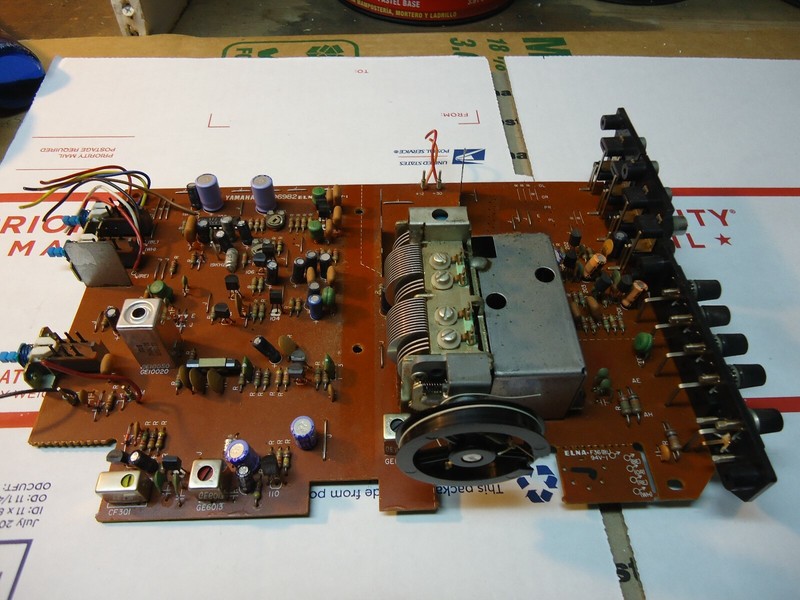 Yamaha CR-420 Stereo Receiver Parting Out Tuning Capacitor + Board
