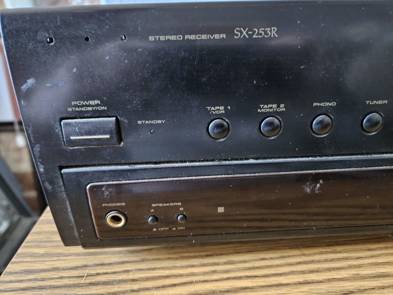 Pioneer SX-253R Stereo Receiver (70w/per channel) w/ Manual Tested No Remote gallery