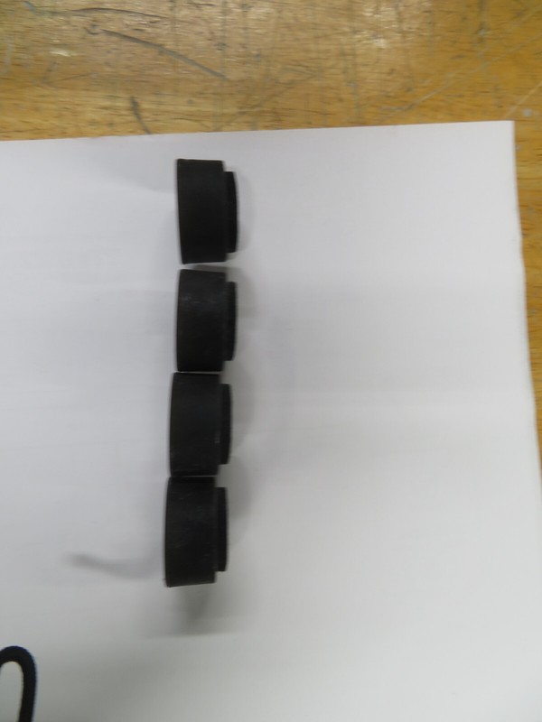 Pioneer Stereo FEET-With indented FELT pad. & 4mm x 16mm screws, black. Sold 41 gallery