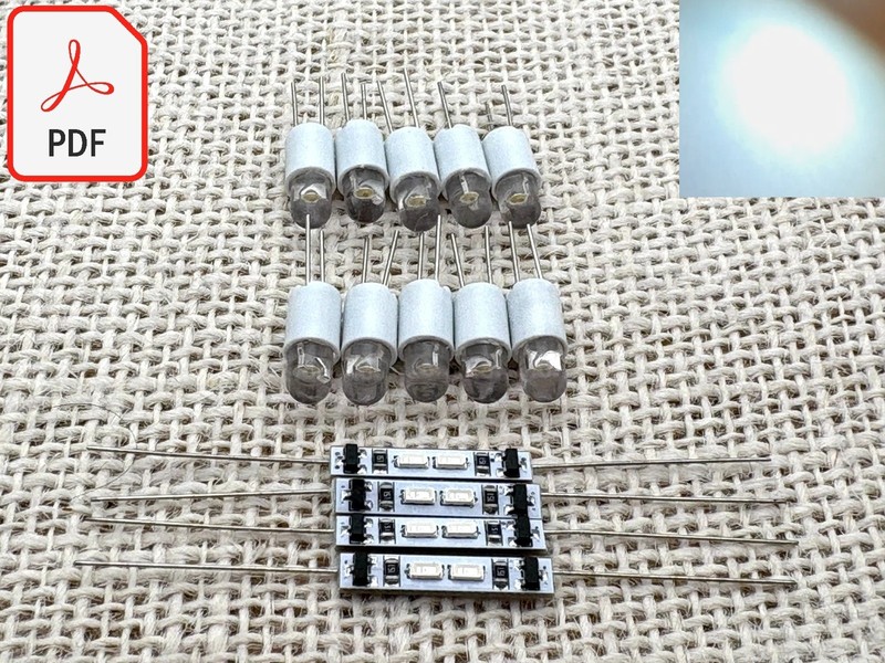 Toshiba SA-7100 SA-775 receiver panel LED lamps bulbs lights LED TITANIUM WHITE