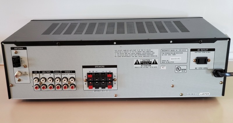 Sony STR-DE197 Stereo Audio / Video Receiver. 2 Channel 190 Watt. Tested works. gallery