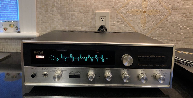 Open Box Sansui 2000 Stereo AM/FM MPX Tuner Amplifier Perfect Working Condition