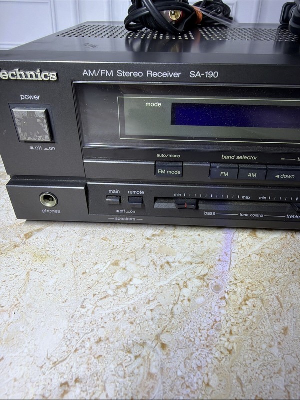 Technics SA-190 AM/FM Stereo Receiver Amp - Vintage Audio Tested Working gallery