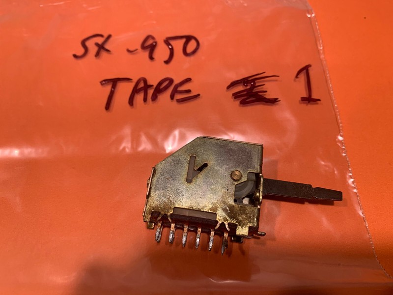 Pioneer SX-950 Stereo Receiver Parting Out Tape Monitor 1 Switch