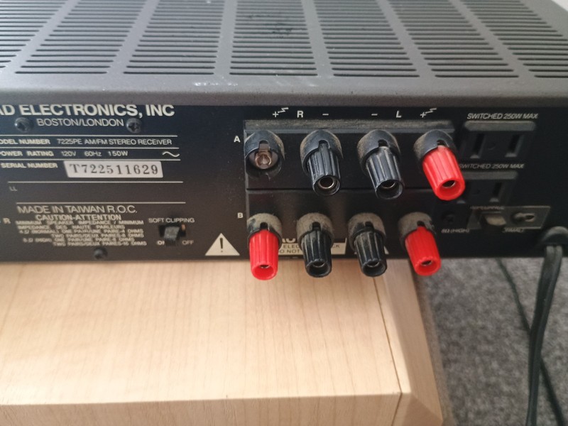 NAD 7225PE AM/FM Stereo Receiver Power Envelope 120V gallery