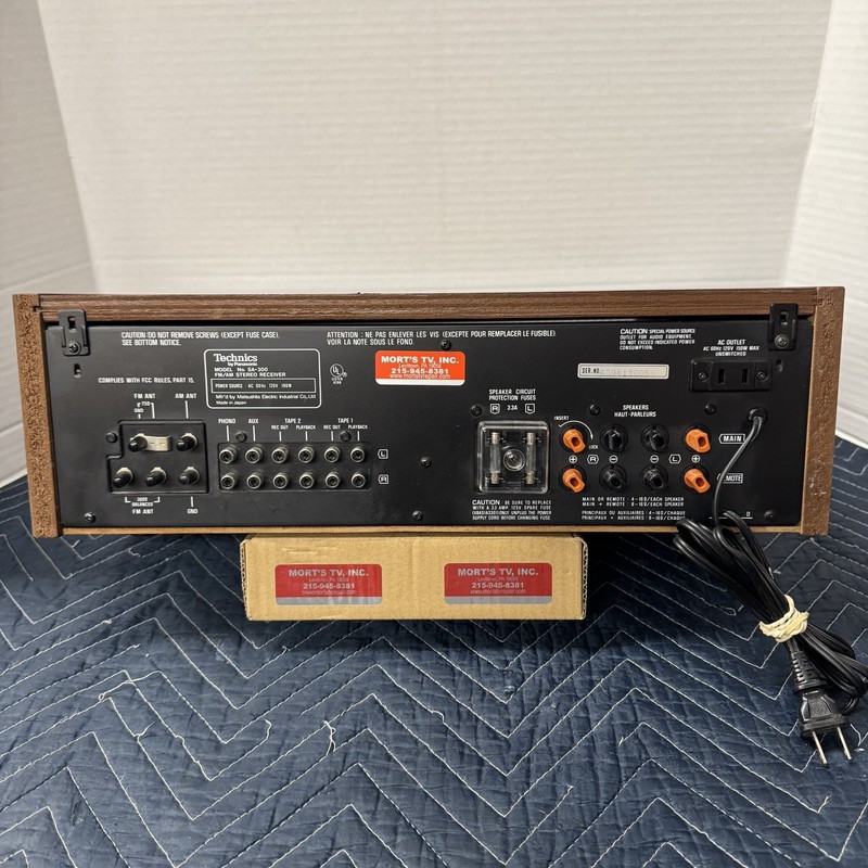 TECHNICS SA-300 VINTAGE AM/FM STEREO RECEIVER - SERVICED - CLEANED - TESTED gallery