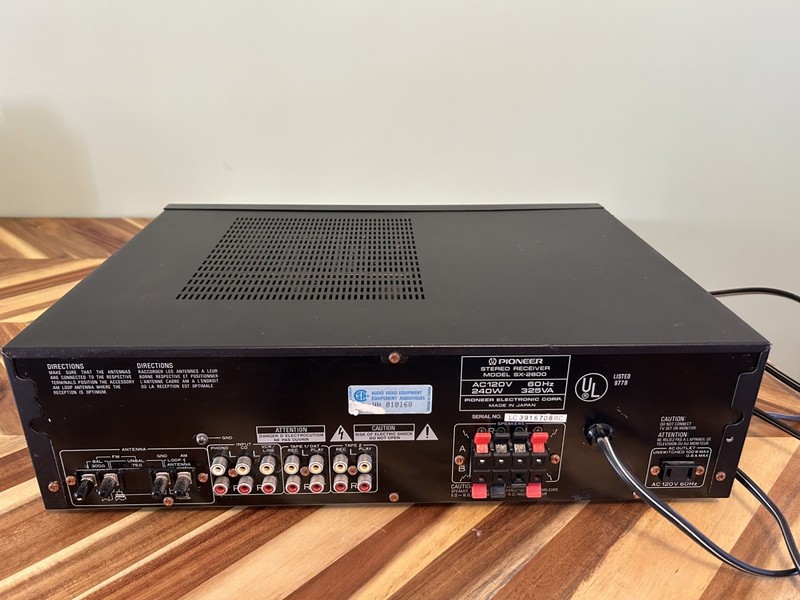 Vintage Pioneer SX-2800 Stereo Receiver gallery