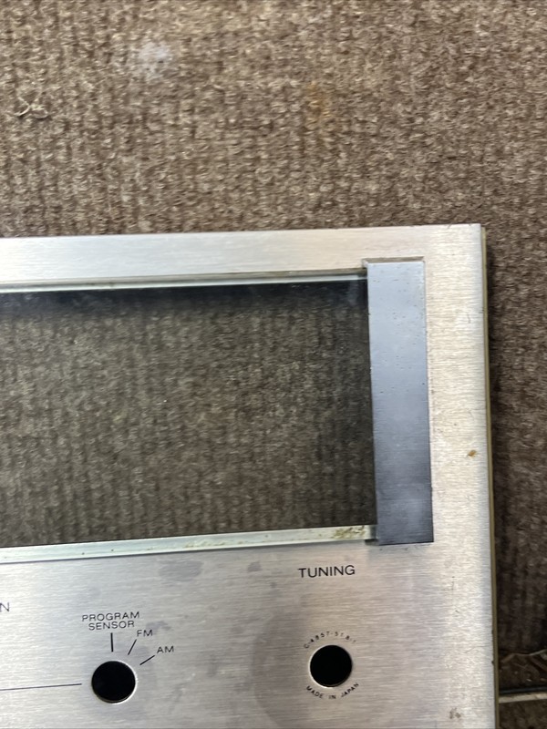 SONY STR-212 AM-FM STEREO RECEIVER WITH PROGRAM SENSOR FRONT PANEL FACEPLATE gallery