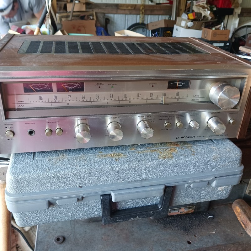 Vintage Pioneer SX 580 Stereo Receiver Work Great Nice Looking