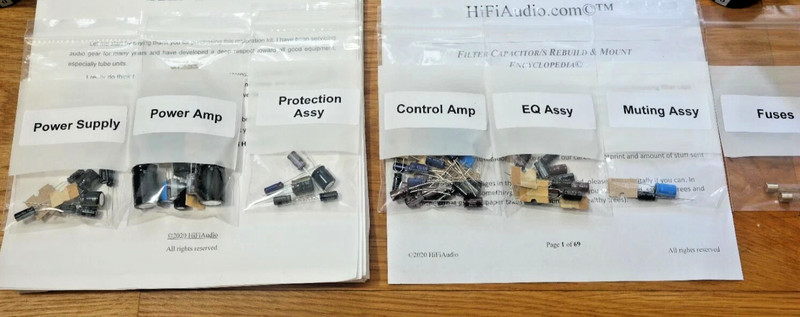 Pioneer SX-1010 "PARTIAL" rebuild restoration recap service kit repair capacitor gallery