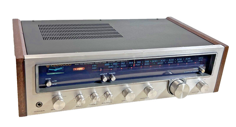 Vintage Kenwood KR-3600, 22W AM/FM Receiver, 1976, Fully Restored