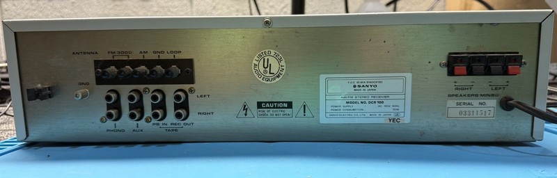 VINTAGE Sanyo DCR100 Stereo Receiver gallery
