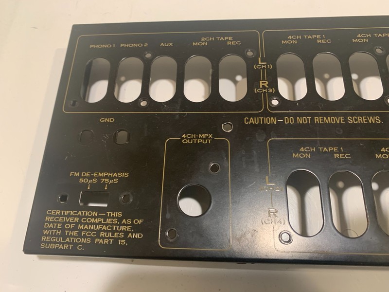 Pioneer QX-949 Stereo / Quad Receiver Parting Out Rear Panel gallery