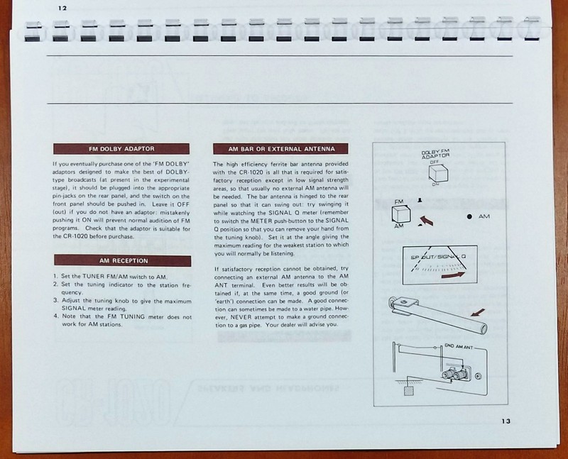 Yamaha CR-1020 Stereo Receiver Owners Manual gallery