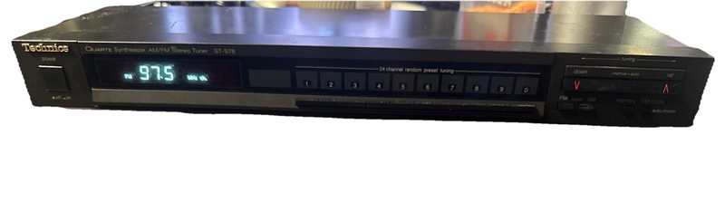 vintage Technics Receiver ST-S78 & Double Cassette Deck RS-B17W Read Description gallery