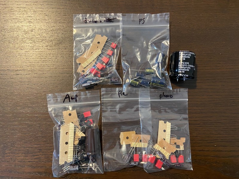 Marantz 2010 Complete Rebuild Kit High-Quality Receiver Recap Caps Transistors