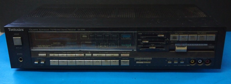 TECHNICS SA-396 AM FM RECIEVER for parts repair garage radio