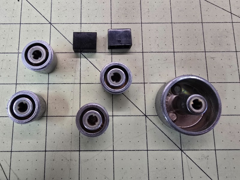 Magnavox 1500 Receiver Parts - Metal Knobs gallery