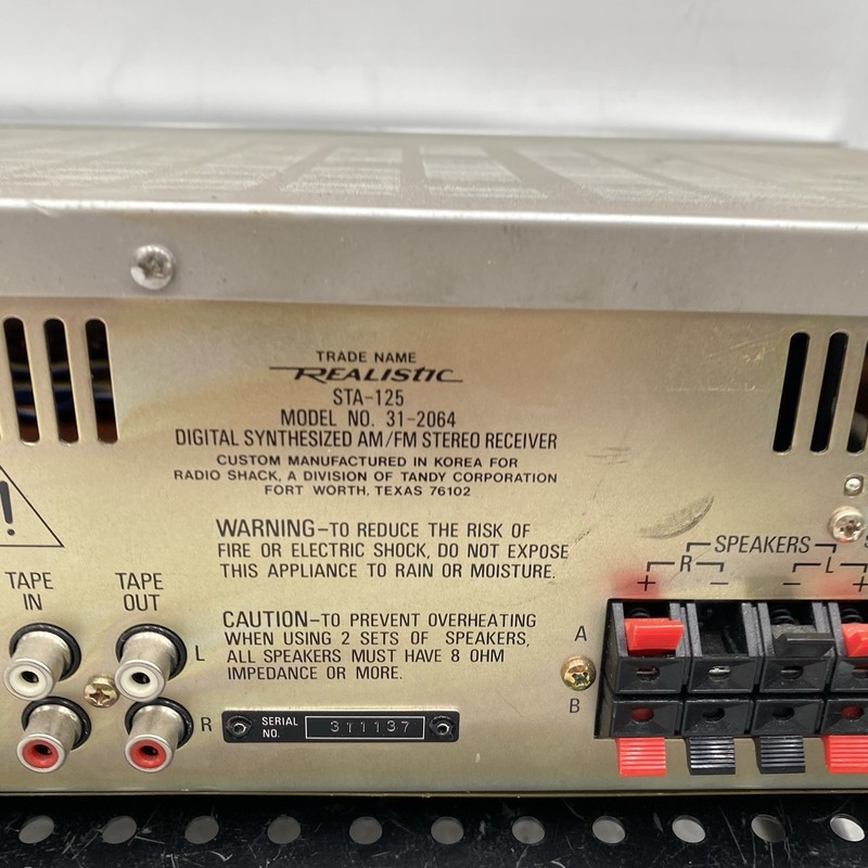 REALISTIC STA-125 Digital Synthesized AM/FM Stereo Receiver gallery