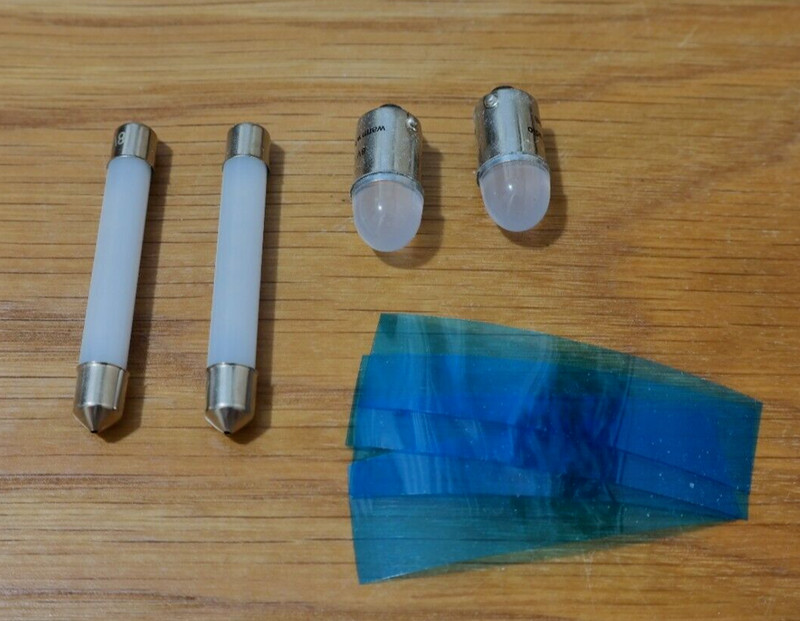 Fisher 500B tube receiver replacement LED bulbs lights lamps kit set