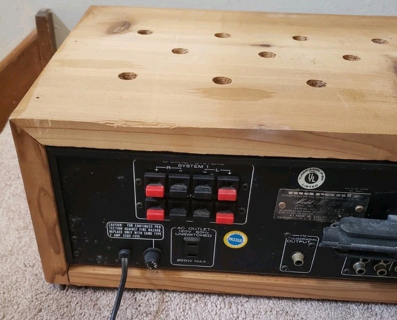 Marantz 2216B Stereo Receiver Needs Antenna Tested and Works With Custom Wood gallery