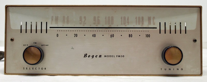 Vintage Bogen FM-50 Mono Tube FM Radio Tuner Receiver – RARE, TESTED & WORKING