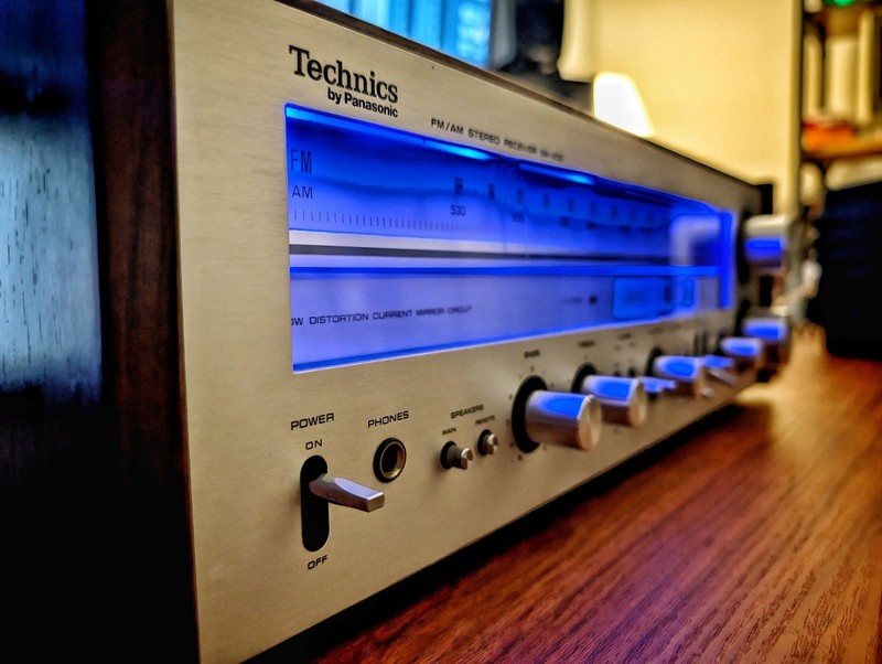 Technics SA-400 Stereo Receiver | Blue LED Backlights Installed