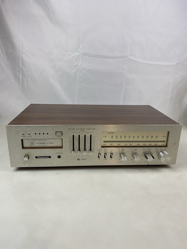 Vintage Panasonic 8 Tracks Stereo Receiver EQ 4 channel amp mod. RE8420 WORKING!