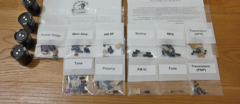 Harman Kardon 930 receiver restoration kit service recap capacitor rebuild