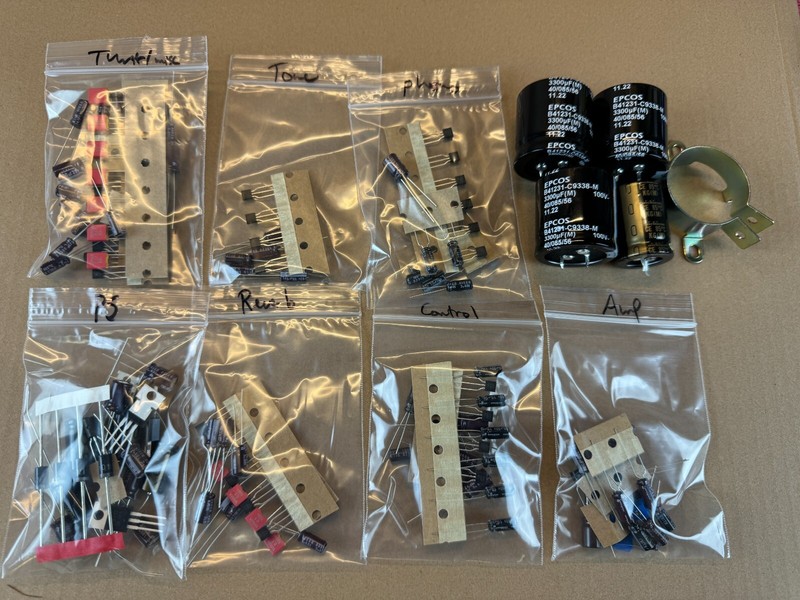 Pioneer SX-9000 COMPLETE Rebuild Kit Recap Set with Transistors Main Caps