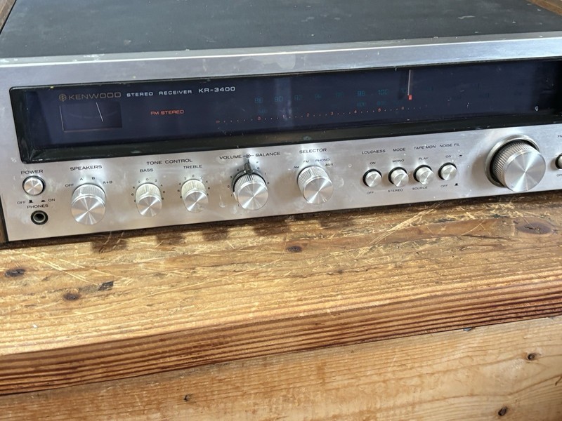 Vintage Kenwood KR-3400 Reciever. NICE Condition, Tested Working. gallery
