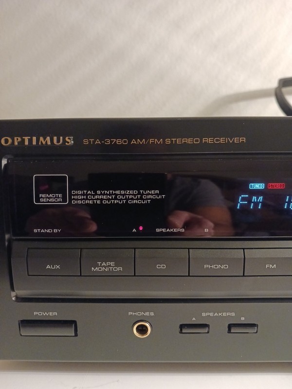 Vintage Optimus STA-3760 Am/Fm Digital Synthesized Tuner Stereo Receiver/Remote gallery