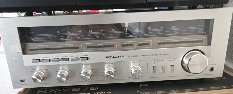 Vintage Realistic STA-850 Stereo Receiver SilverFace Tested