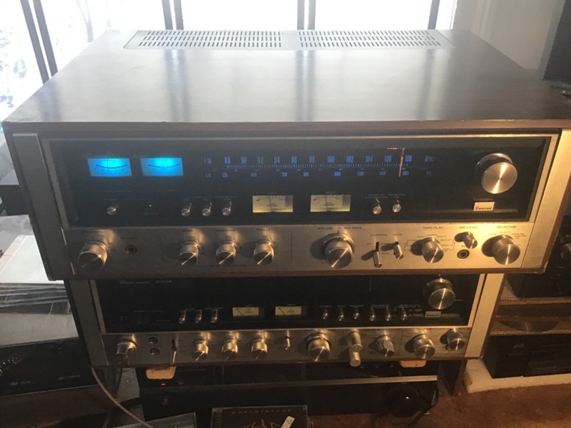Sansui 8080...Fully restored…LED upgrade..see pics..plus a restored wood case. gallery