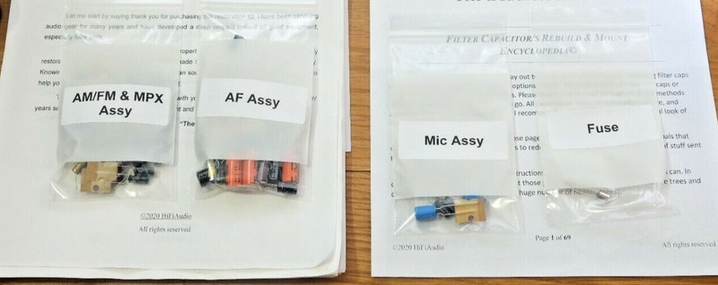 Sansui G2000 rebuild restoration recap upgrade kit repair capacitor