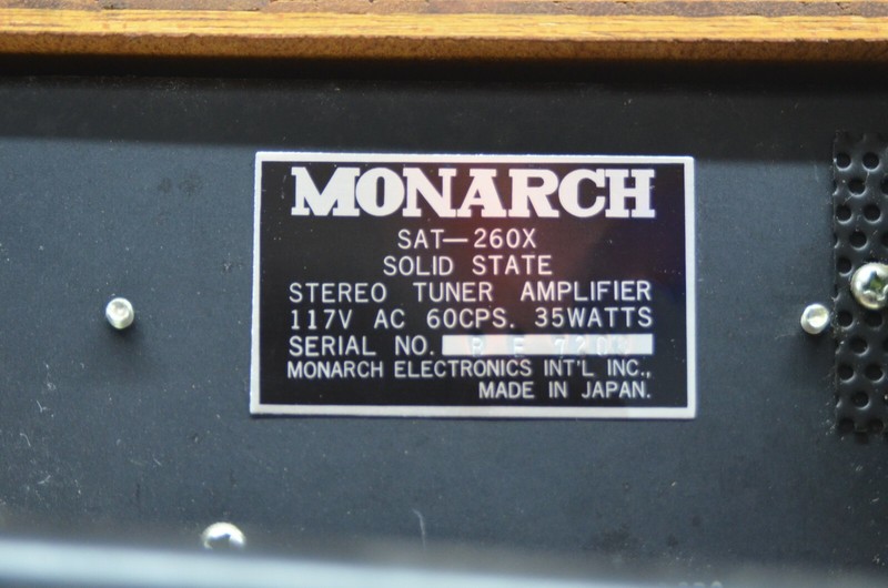 Monarch STA-260X Stereo AM FM Receiver Vintage Amp 35w TESTED WORKING Read Desc gallery
