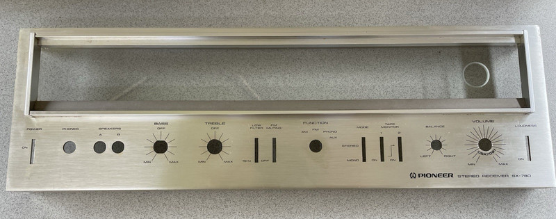 PIONEER SX-780 Front Faceplate gallery