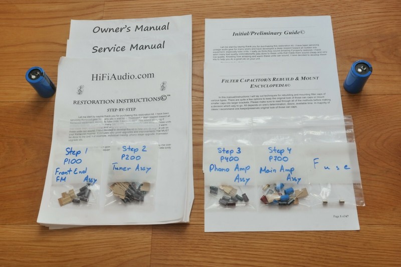 Marantz 2216B receiver rebuild restoration recap service kit repair capacitor gallery