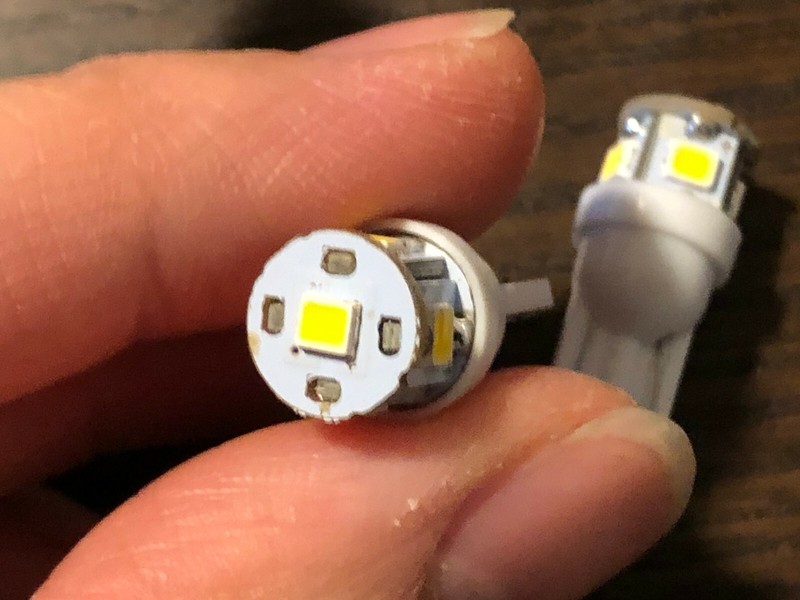 3 New Warm White 8V Wedge Lamp LED Light Bulbs for Sherwood S-7450 S-7650 Dial gallery