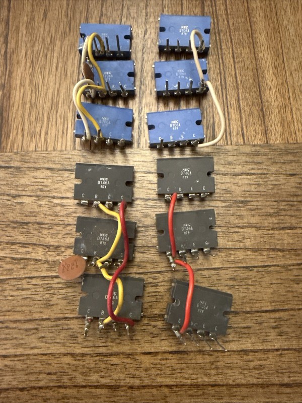 Full Set Of Pioneer SX-1980 Output Transistors NEC B706A D746A
