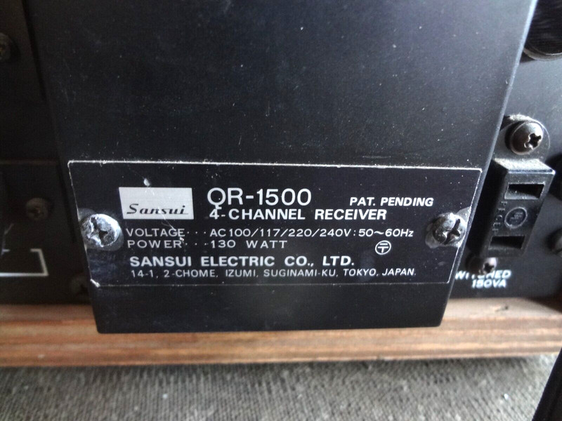 Sansui QR-1500 4 Channels Vintage Receiver gallery