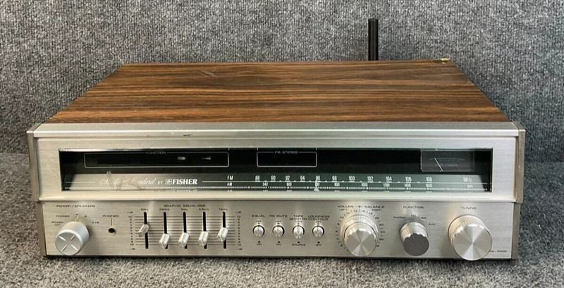 Vintage Fisher RS-2002 AM/FM Stereo Receiver 5-Band Equalizer Silver