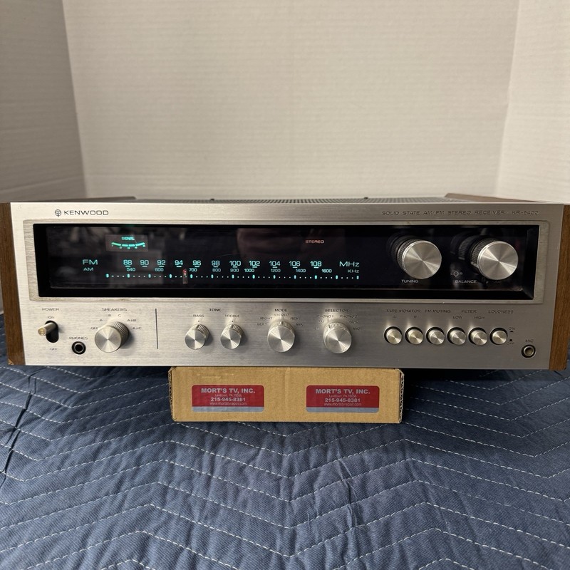 KENWOOD KR-5400 VINTAGE AM/FM STEREO RECEIVER – SERVICED – CLEANED – TESTED