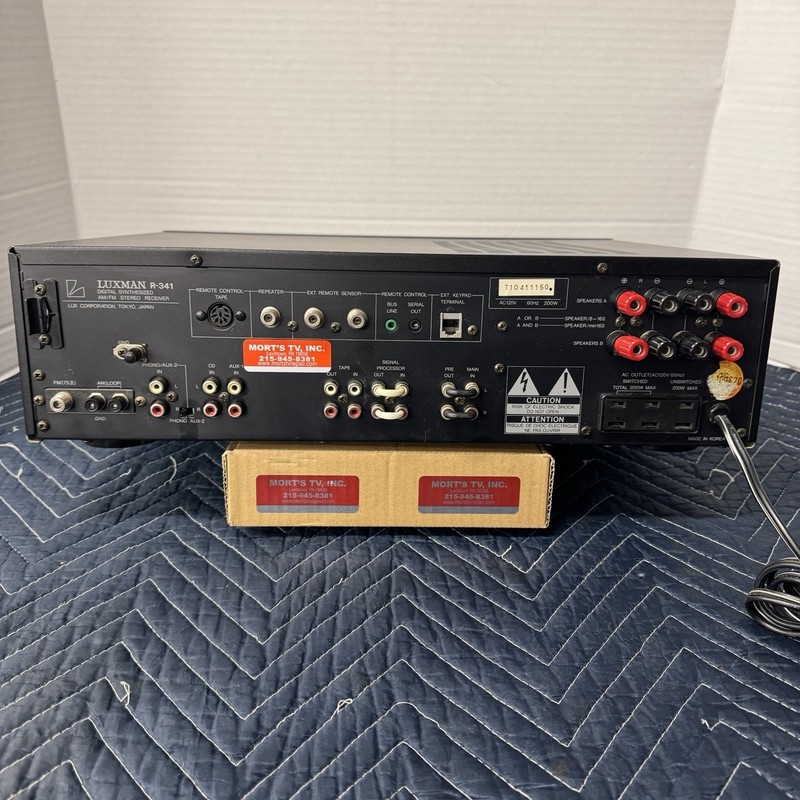 LUXMAN R-341 VINTAGE AM/FM STEREO RECEIVER - SERVICED - CLEANED - TESTED gallery