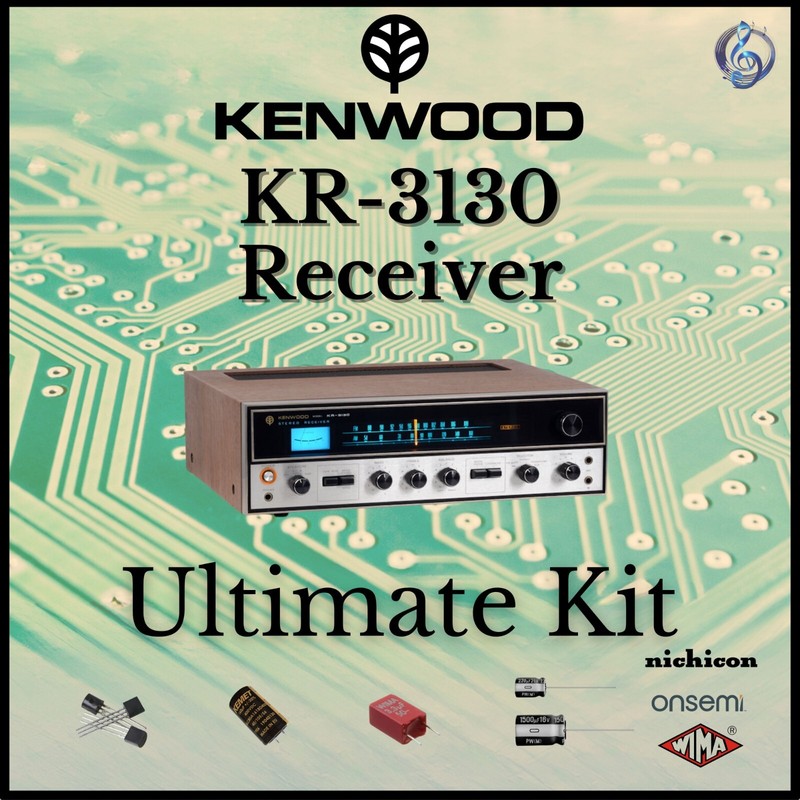 Kenwood KR-3130 Receiver Ultimate Upgrade Kit Genuine Parts Restoration