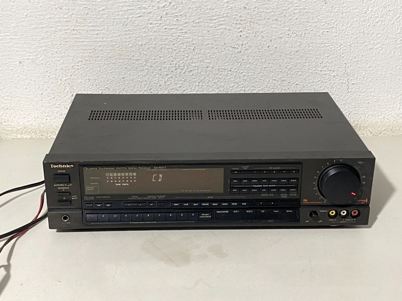 Technics SA-R377 Quartz Synthesized AM/FM Stereo Receiver – Amp