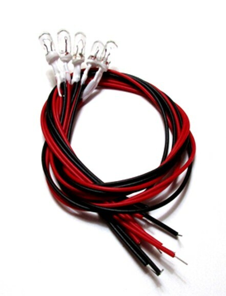 5 Wired Light Bulbs 8v 50ma 4mm Lamps for Pioneer SX Receivers